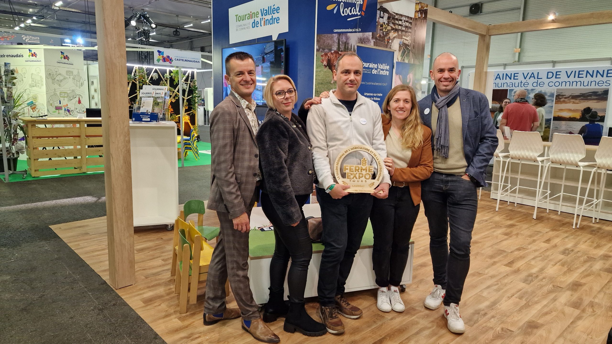 L&rsquo;équipe à la « Ferme Expo » de Tours 2025